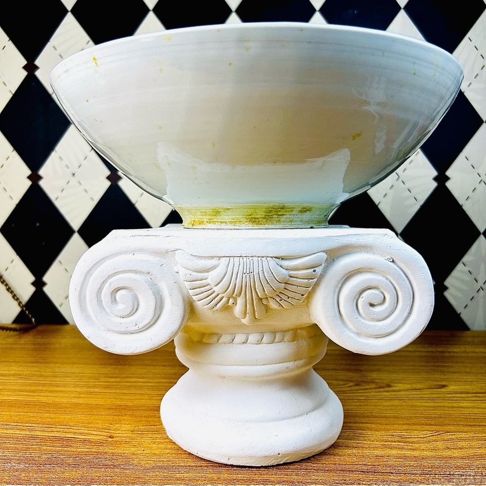 Japanese Bowl Hand-Painted Abstract Bamboo Vintage Serving or Display Large Deep - Picture 4 of 17